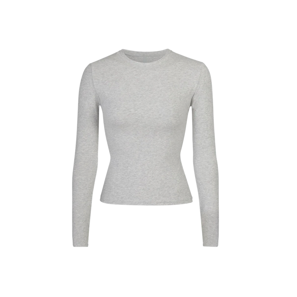 Cotton Jersey Long Sleeve T-Shirt