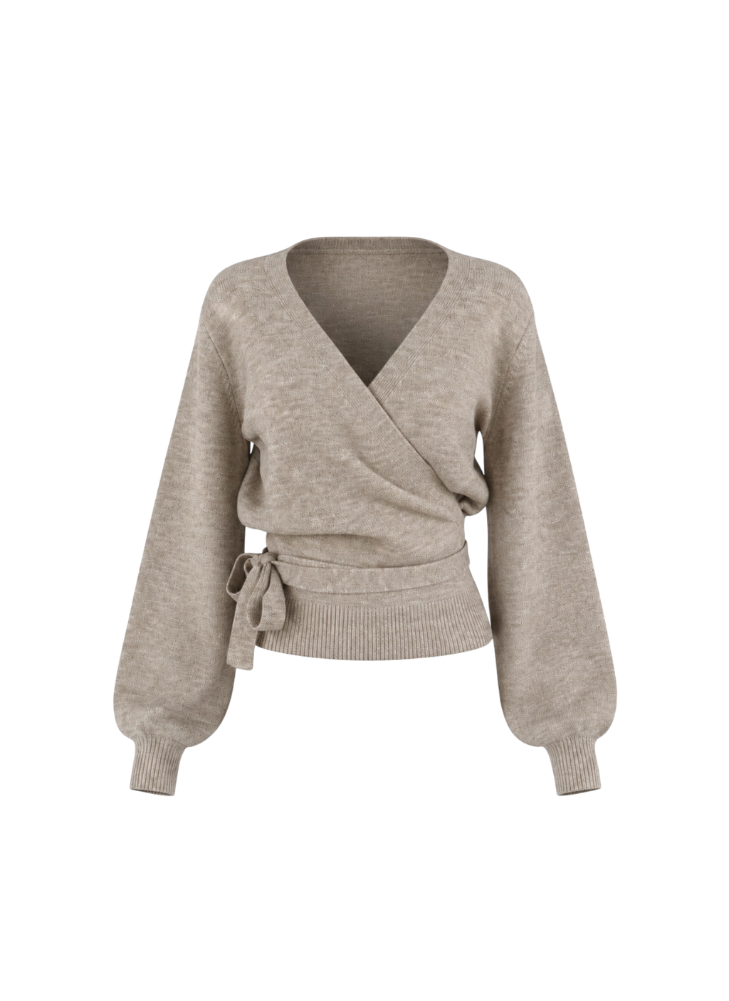Wool Blend Wrap Cardigan