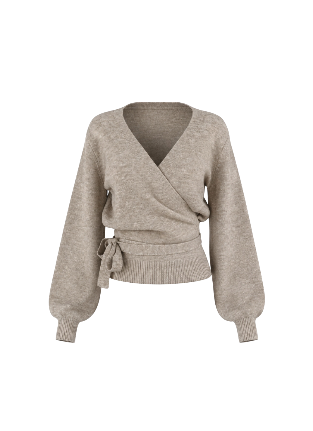 Wool Blend Wrap Cardigan