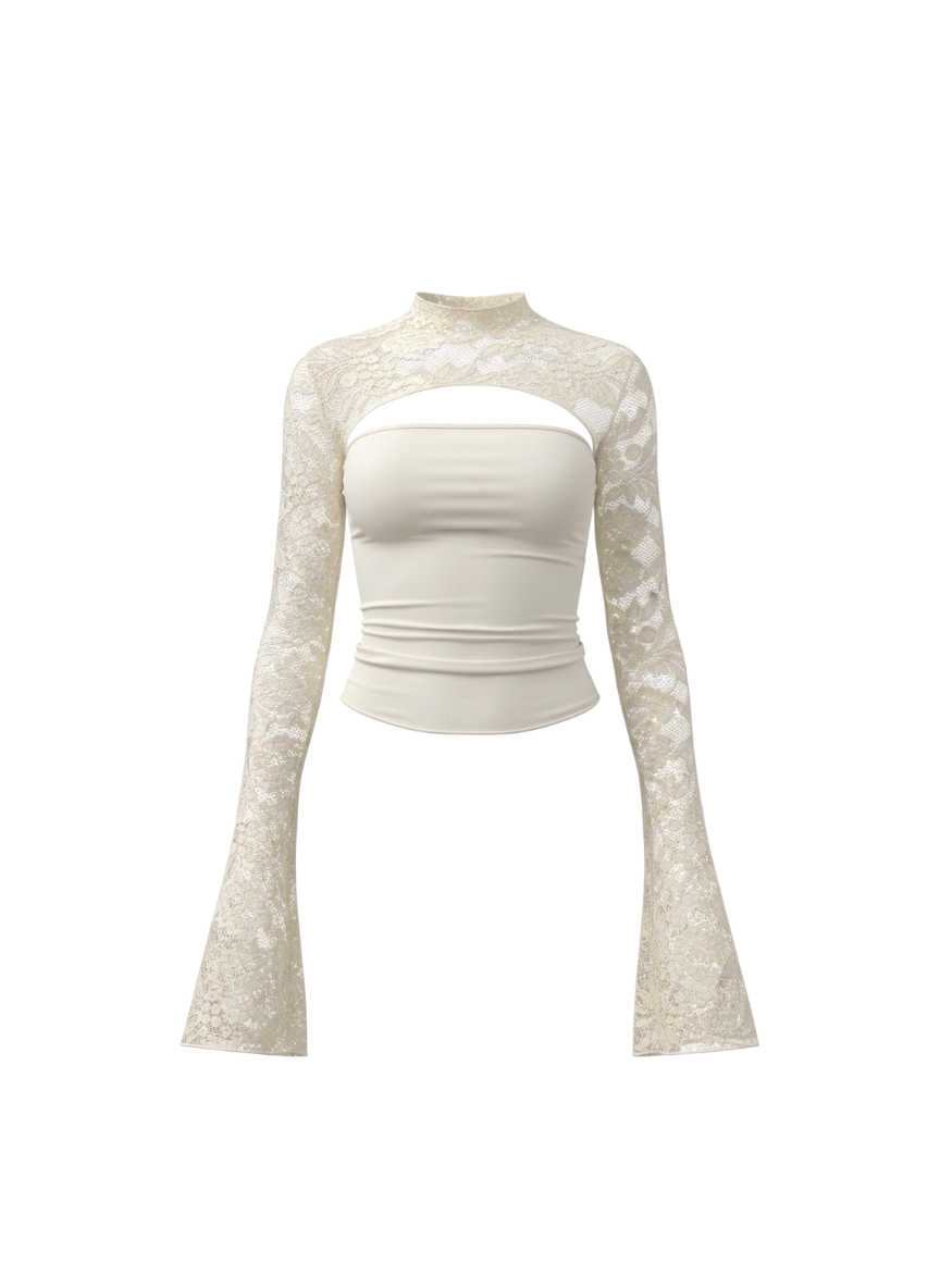 Lara Lace Top Long Sleeve