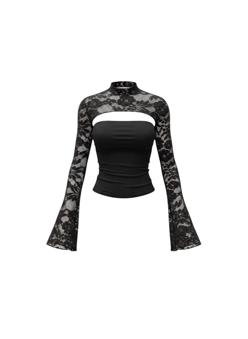 Lara Lace Top Long Sleeve
