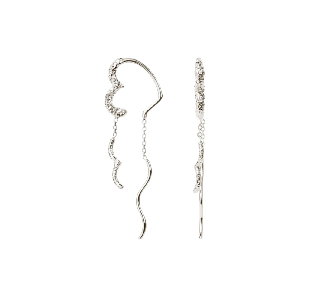 Wavy Sparkly Heart Earlines
