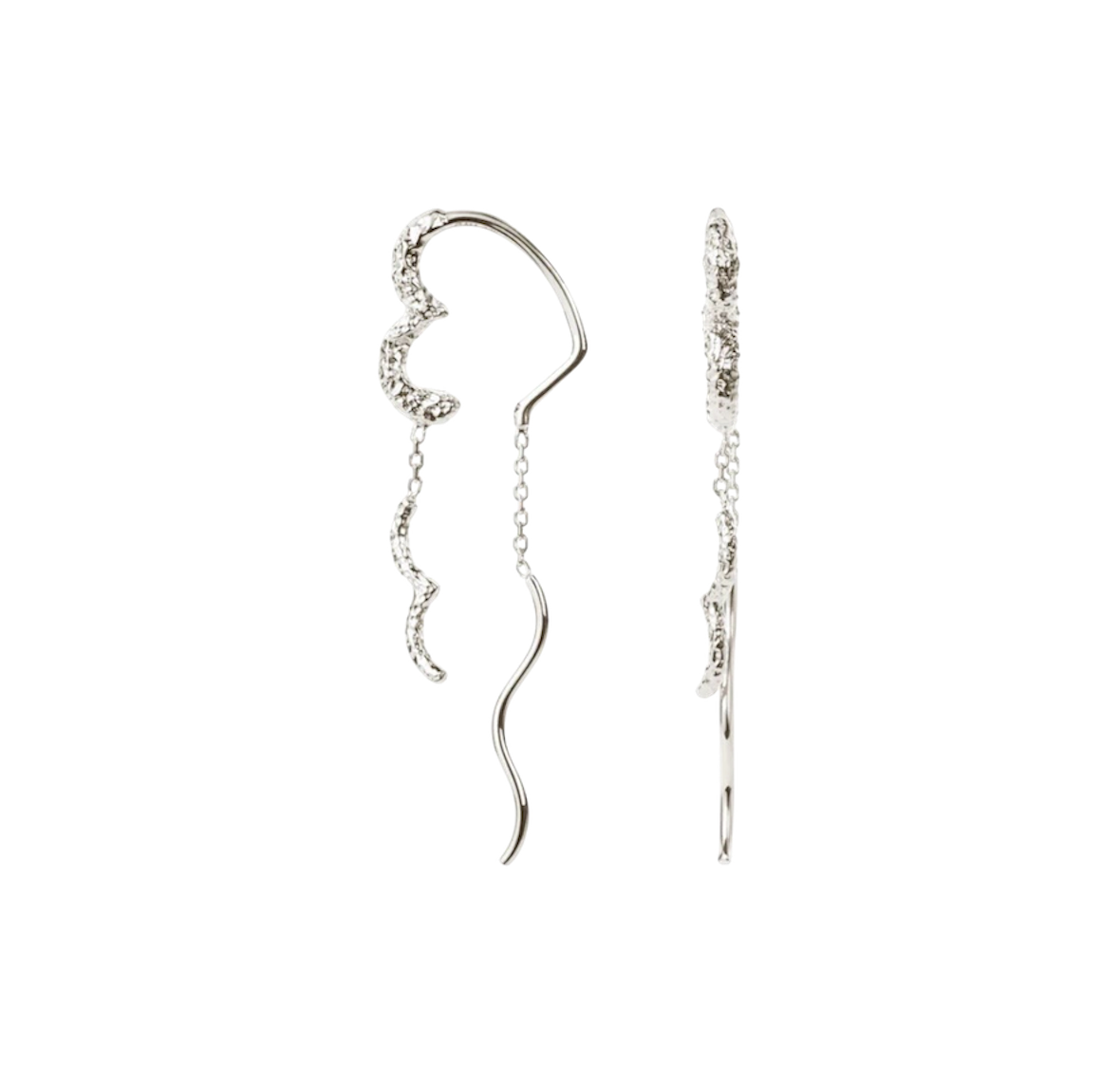 Wavy Sparkly Heart Earlines
