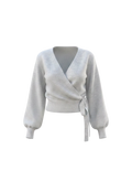 Wool Blend Wrap Cardigan